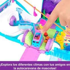 Polly Pocket Aventura en la Autocaravana de Mascotas
