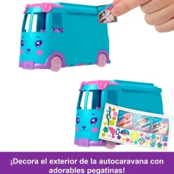 Polly Pocket Aventura en la Autocaravana de Mascotas