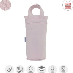 Portabiberón Gofre Rosa