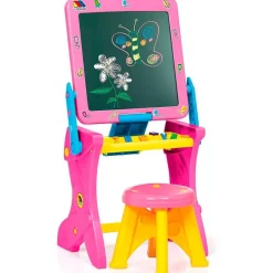 Pupitre y Pizarra 2 en 1 Rosa