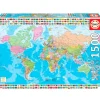 Puzzle 1500 Piezas Mapamundi Político