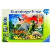 Puzzle bajo los dinosaurios de 100 piezas