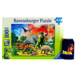 Puzzle bajo los dinosaurios de 100 piezas