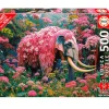 Puzzle Elefante Floral 500 Piezas