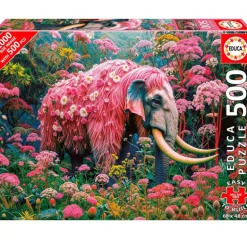 Puzzle Elefante Floral 500 Piezas