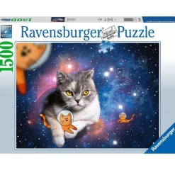 Puzzle Gato en el Espacio 1500 Piezas