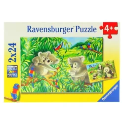 Puzzle Koala y Panda 2 x 24 Piezas
