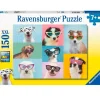 Puzzle Perros con Gafas 150 Piezas