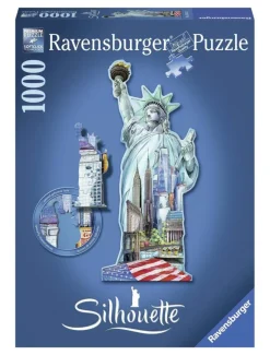Puzzle Silueta 1000 piezas Estatua de la Libertad