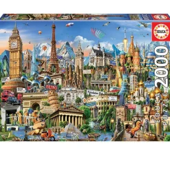 Puzzle Símbolos de Europa 2000 Piezas