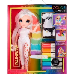 Rainbow High Colour & Create Muñeca Ojos Azules