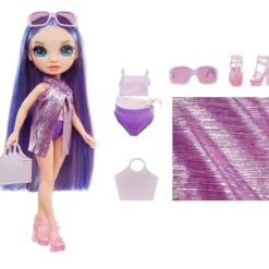 Rainbow High Swim & Style Muñeca Violet Willow