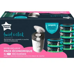 Recambio Sangenic pack de 6 unidades Twist & Click