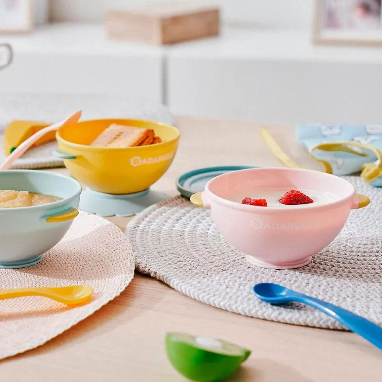 Set 3 bols antideslizamiento con tapa