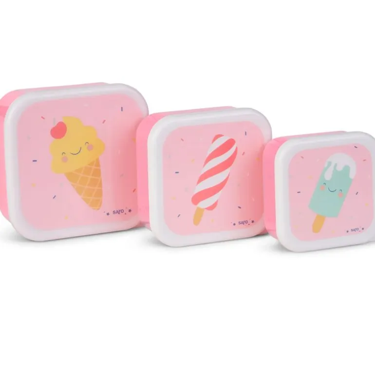 Set 3 cajitas de almuerzo Ice