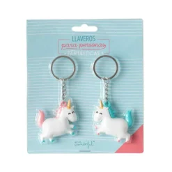 Set 2 Llaveros 3D Unicornios