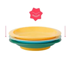 Set 3 platos antideslizantes surtidos