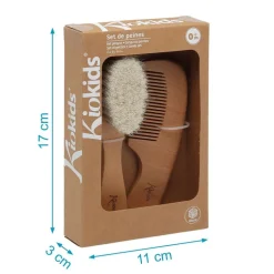 Set de Peine y Cepillo Madera