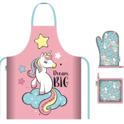 Set Delantal Unicornio Infantil