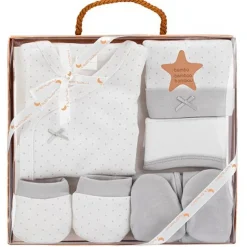 Set Nacimiento de 0-6m 5 piezas Topos Gris