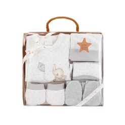 Set Nacimiento de 0-6m 5 piezas Elefante Gris