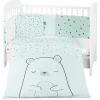 Set textil Cuna 6 piezas Bear Menta