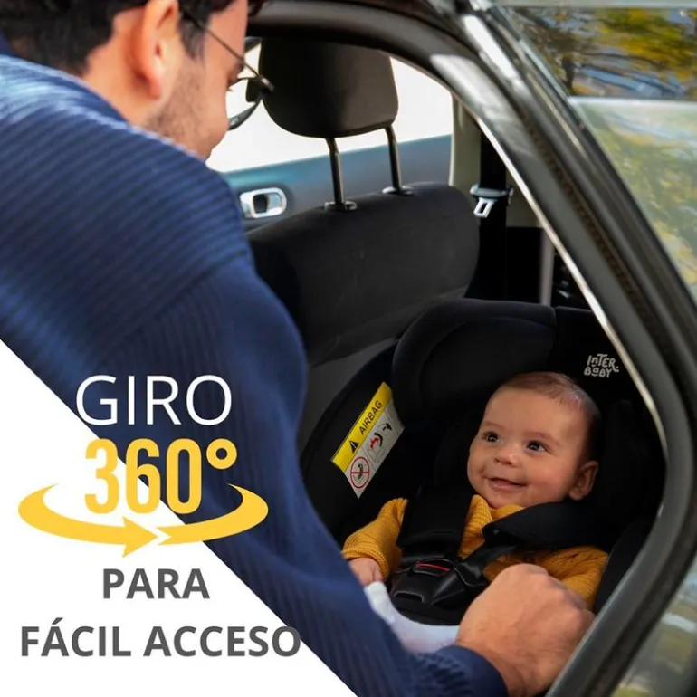 Silla coche Alea 40-150cm c/ pata Gris