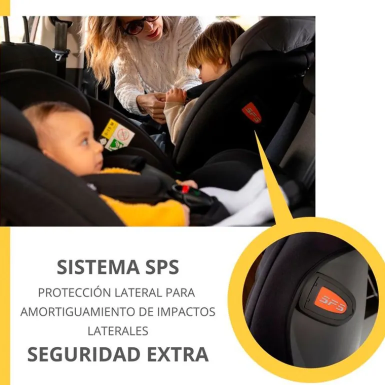 Silla coche Alea 40-150cm c/ pata Gris