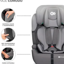Silla coche Comfort Up i-Size 75-150 Gris