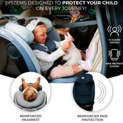 Silla coche I-Grow i-Size 40-150 Top Tether Black + Regalo
