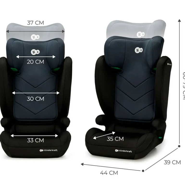 Silla coche I-Spark 2 en 1 de 100-150cm Black