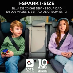 Silla coche I-Spark 2 en 1 de 100-150cm Black