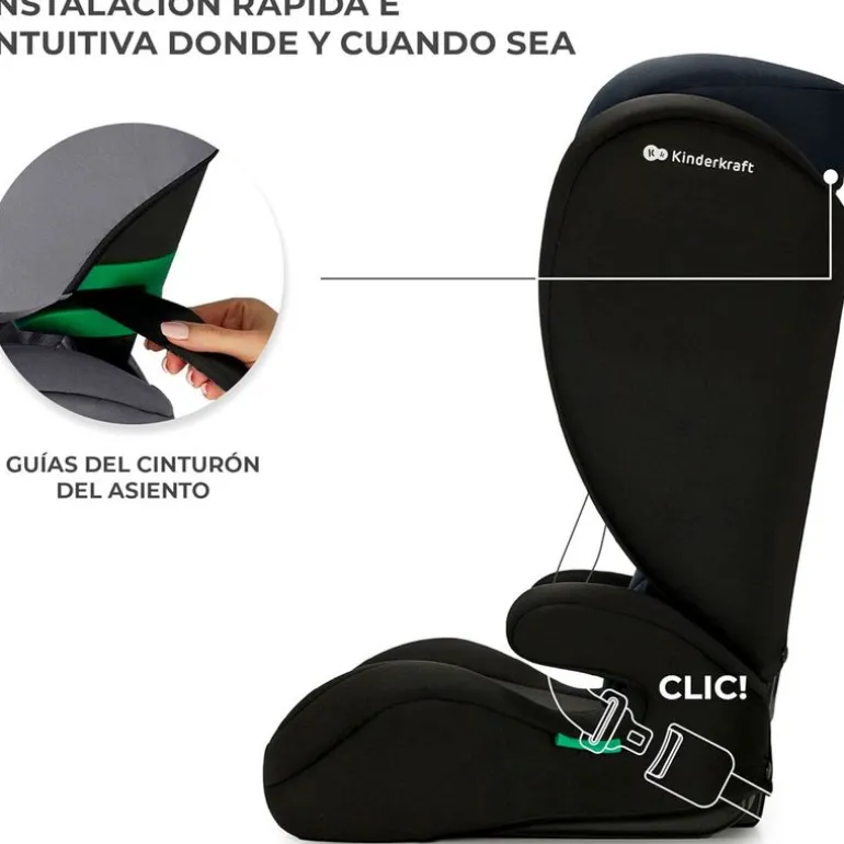 Silla coche I-Spark 2 en 1 de 100-150cm Black