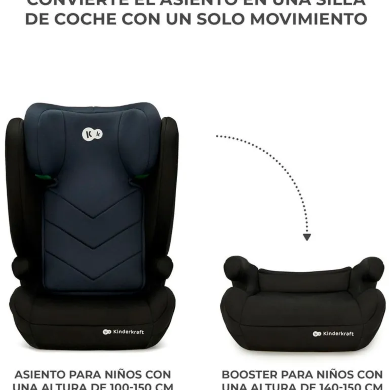 Silla coche I-Spark 2 en 1 de 100-150cm Black