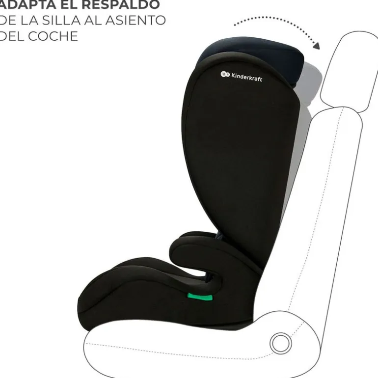 Silla coche I-Spark 2 en 1 de 100-150cm Black