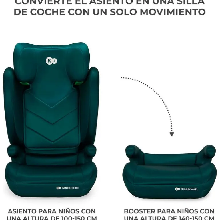 Silla coche I-Spark 2 en 1 de 100-150cm Verde