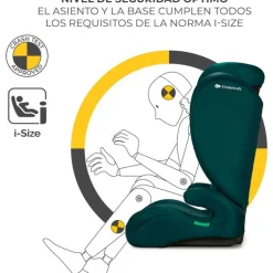 Silla coche I-Spark 2 en 1 de 100-150cm Verde