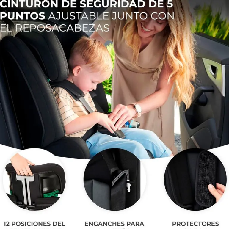 Silla coche Safety Fix 2 76-150 Negra
