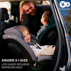 Silla coche Xrider2 I-Size 40-150 cm c/pata Gris + Regalo