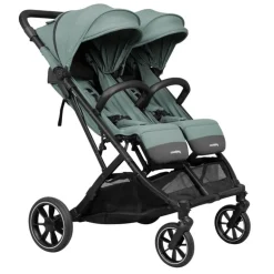 Silla Gemelar Tour Twin Max + 2 capazos Green