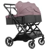Silla Gemelar Tour Twin Max + 2 capazos Misty Pink