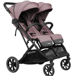 Silla Gemelar Tour Twin Max + 2 capazos Misty Pink