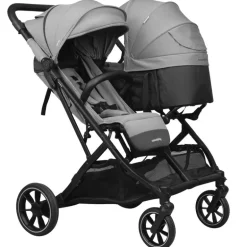 Silla Gemelar Tour Twin Max + 2 capazos Grey
