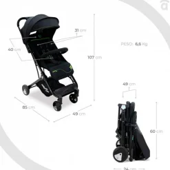 Silla paseo Flight travel +0M Green