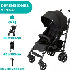 Silla paseo Lite Way 4 +0m Jet Black