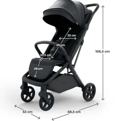 Silla paseo Nubi 3 +24kg Black