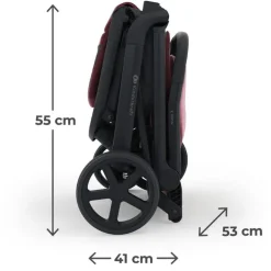 Silla paseo Nubi 3 +24kg Borgoña