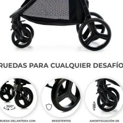 Silla paseo Rine +22kg Negro