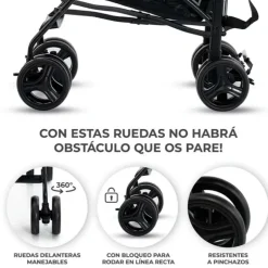 Silla paseo Tik +6M Gris