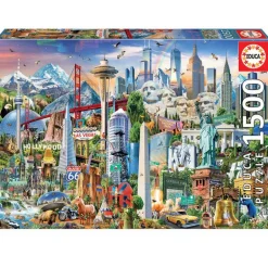 Símbolos Norte América Puzzle 1500 Piezas